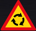 TW201 Traffic Circle Sign – Temporary