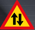 TW212 Two-Way Traffic Sign – Temporary