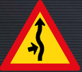 TW217 Concealed Driveway Left Sign – Temporary
