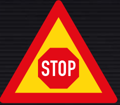 TW302 Traffic Control “STOP” Sign – Temporary
