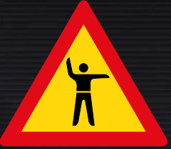 TW304 Traffic Control Ahead Sign – Temporary