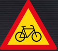 TW309 Cyclists Sign – Temporary