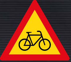 TW309 Cyclists Sign – Temporary