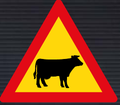 TW310 Domestic Animals (Cattle) Sign – Temporary