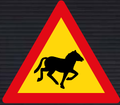 TW311 Domestic Animals (Horses) Sign – Temporary