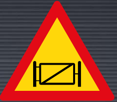 TW314 Gate Ahead Sign – Temporary