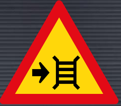 TW315 Motor Gate Right Sign – Temporary