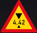 TW320 Height Restriction Sign – Temporary