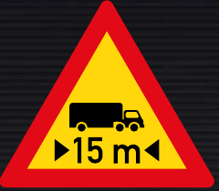 TW321 Length Restricted Sign – Temporary