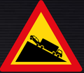 TW324 Slow Moving Heavy Vehicles Ahead Sign – Temporary