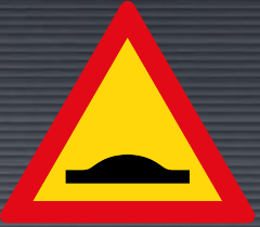 TW332 Speed Humps Ahead Sign – Temporary