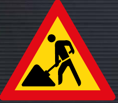 TW336 Roadworks Ahead Sign – Temporary