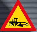 TW337 Grader Working Ahead Sign – Temporary