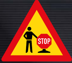 TW343 “STOP/GO” Control Ahead Sign – Temporary