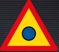 TW347 Police Flashing Light Sign – Temporary