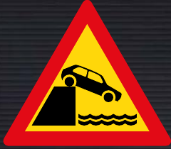TW348 Jetty Edge or River-Bank Sign – Temporary