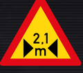 TW360 Width Restriction Sign – Temporary