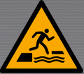 W068 Falling into Water When Stepping On or Off a Floating Surface