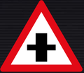 W102 Priority Crossroad Sign