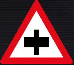 W103 Secondary Crossroad Sign