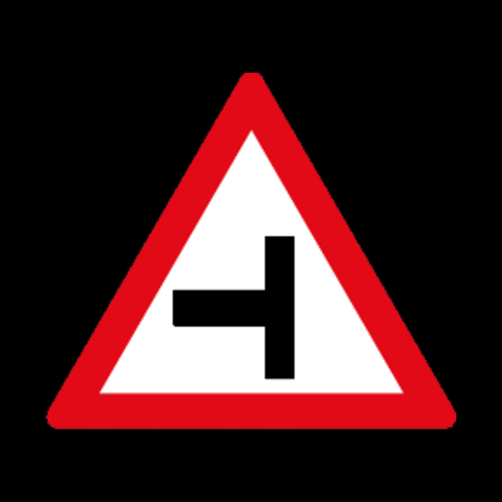 W107 – Left Side Road Junction Sign