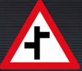 W110 Staggered Junction Sign