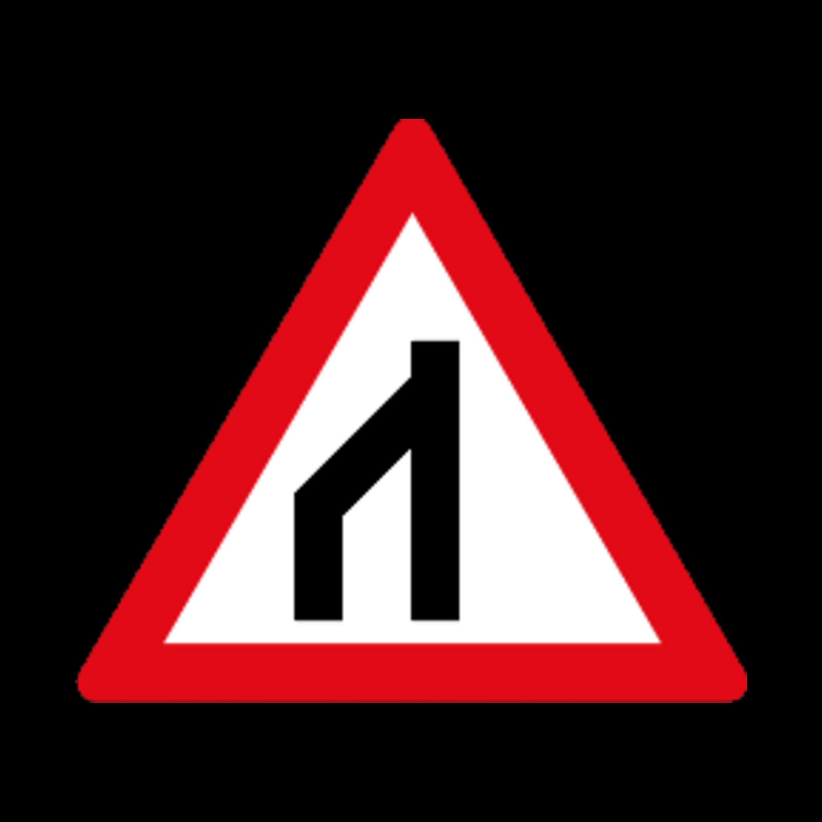 W116 – End of Dual Roadway Sign