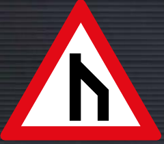 W117 End of Dual Roadway Sign