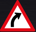 W202 Gentle Curve Right Sign