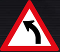 W203 Gentle Curve Left Sign