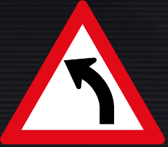 W203 Gentle Curve Left Sign