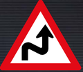 W210 Combined Curves Right to Left Sign