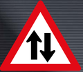 W212 Two-Way Traffic Sign