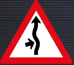W217 Concealed Driveway Left Sign
