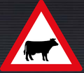 W310 Domestic Animals (Cattle) Sign