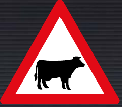 W310 Domestic Animals (Cattle) Sign