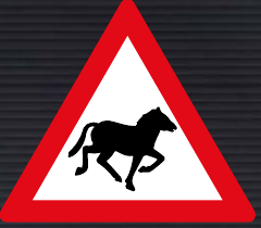 W311 Domestic Animals (Horses) Sign
