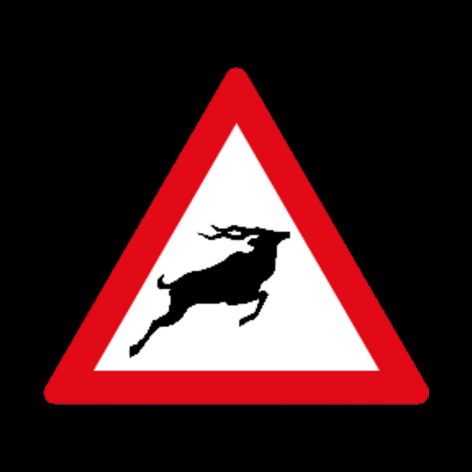 W313 – Wild Animals Ahead Sign