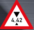 W320 Height Restriction Sign