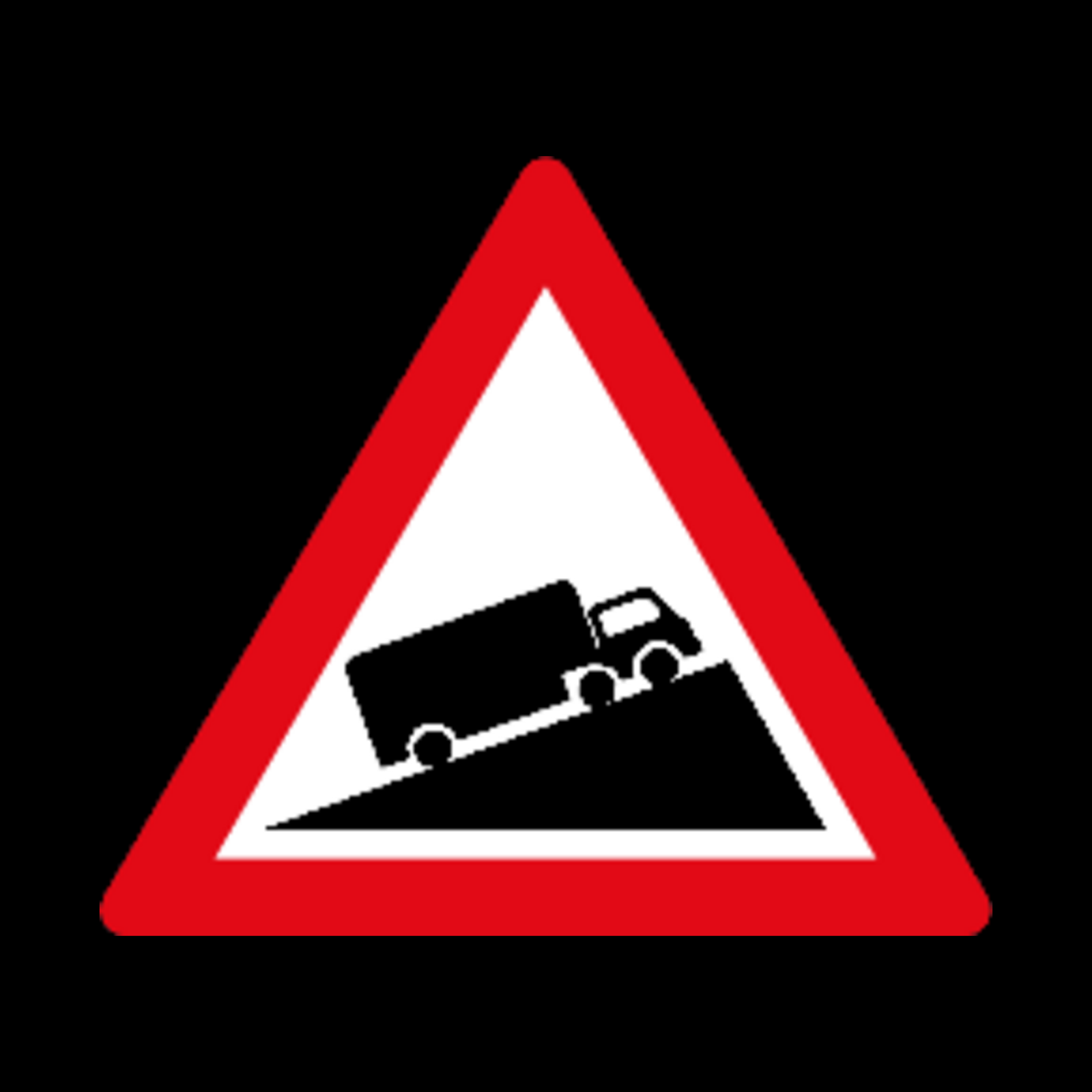W323 – Steep Ascent Sign