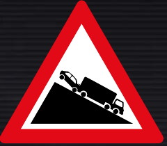 W324 Slow Moving Heavy Vehicles Ahead Sign