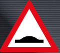 W332 Speed Humps Ahead Sign