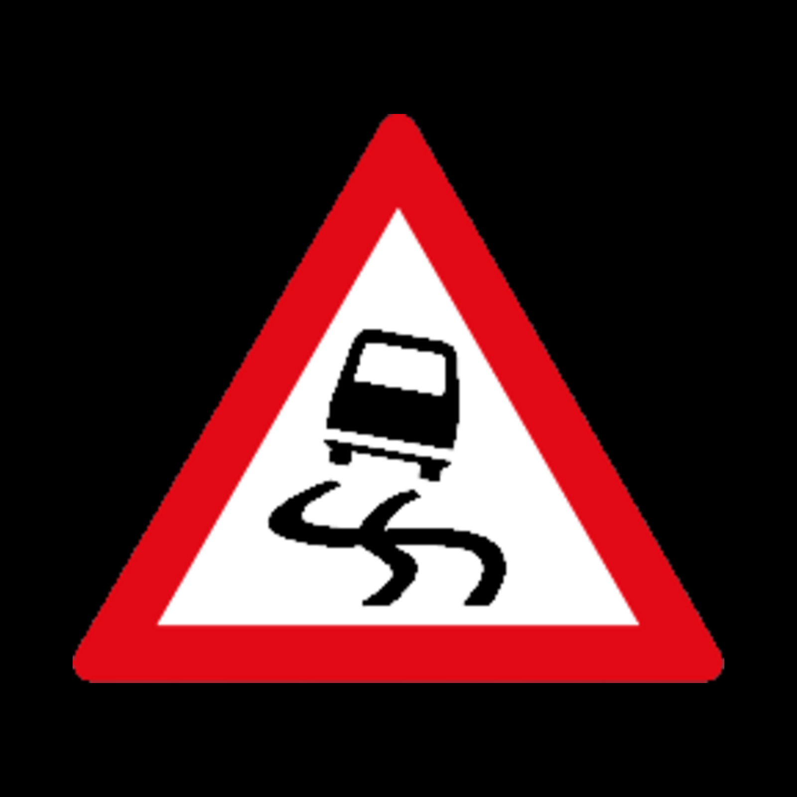 W333 – Slippery Road Sign