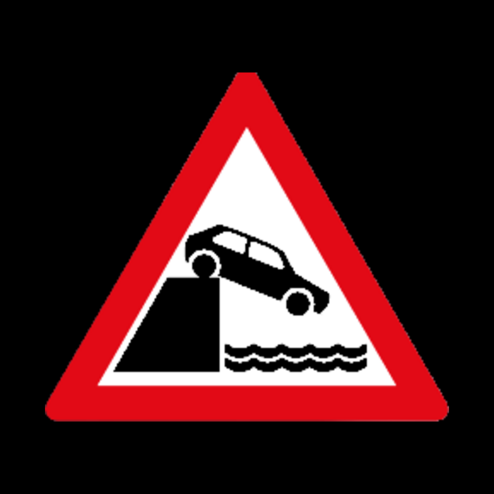 W348 – Jetty Edge or River-Bank Sign