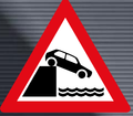 W348 Jetty Edge or River-Bank Sign