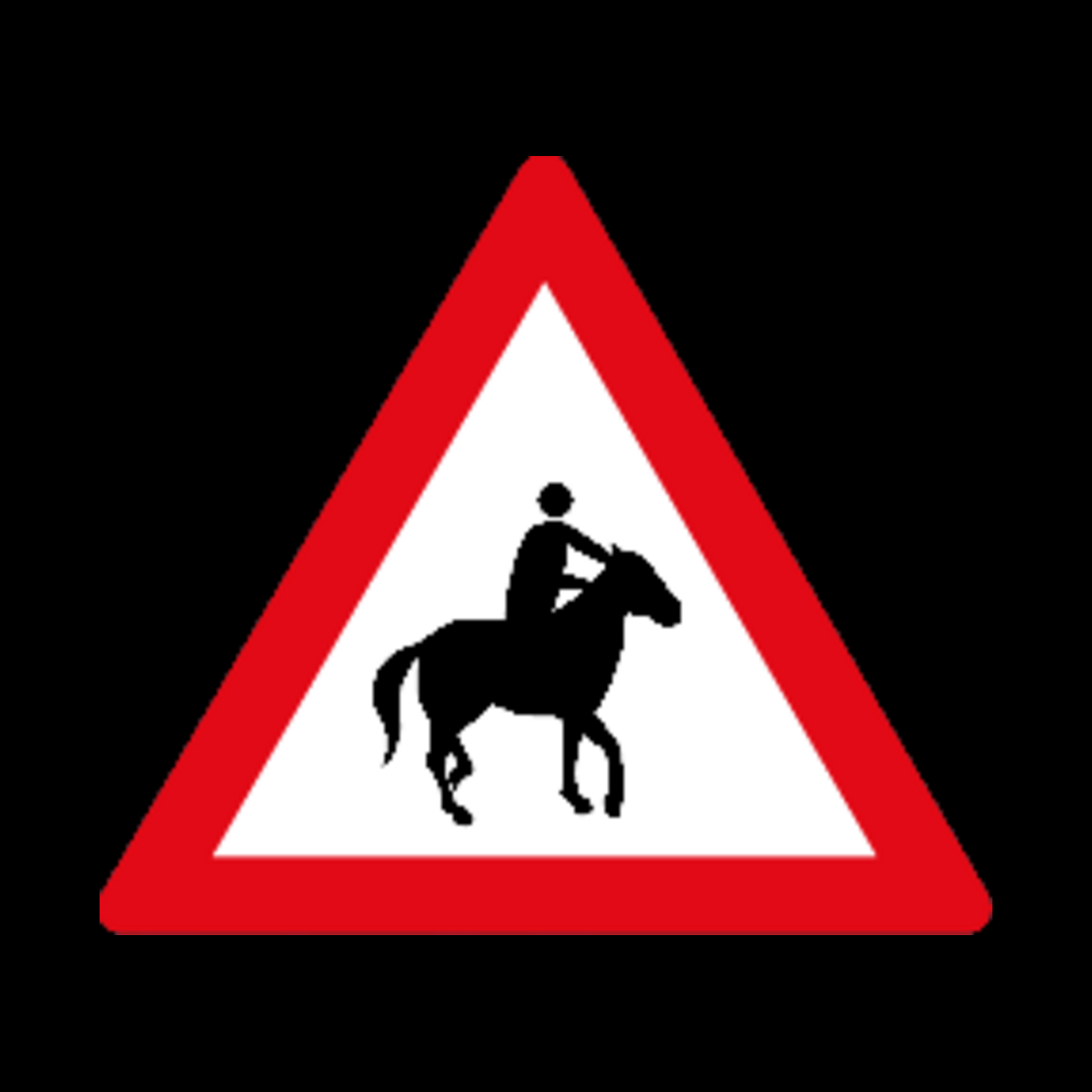 W356 – Horses & Riders Ahead Sign