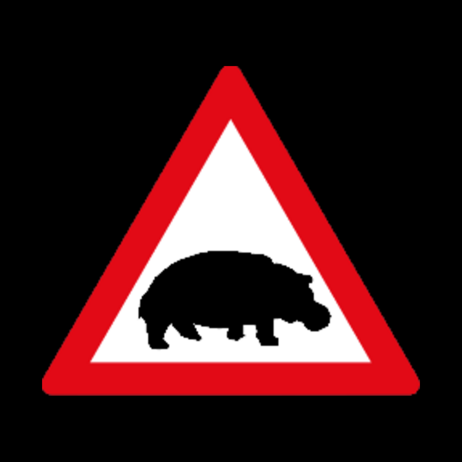 W359 – Hippos Ahead Sign