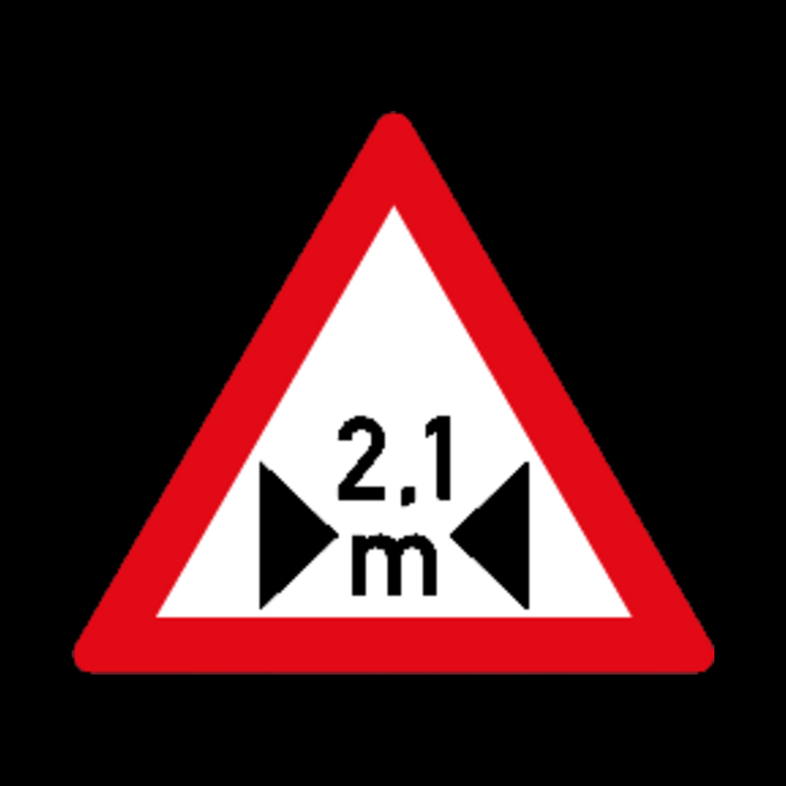 W360 – Width Restriction Sign