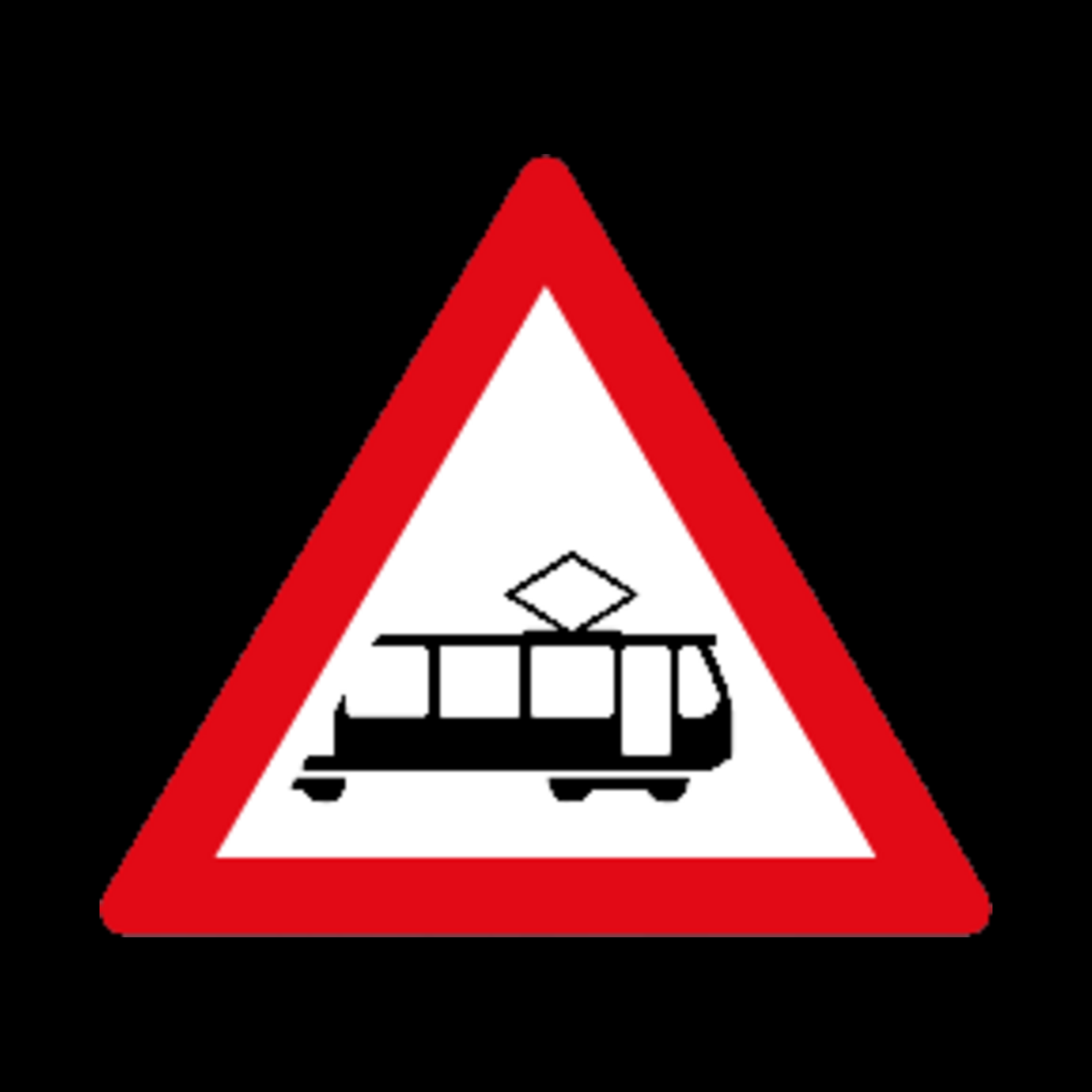W362 – Trams Ahead Sign