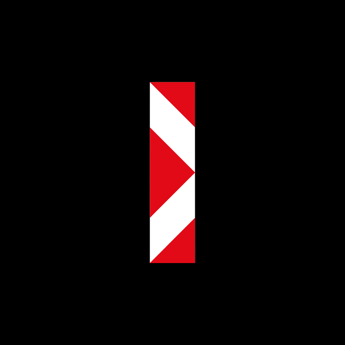 W401 Danger Plate Road Sign